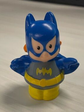 Little People Batgirl figure blue and yellow red hair